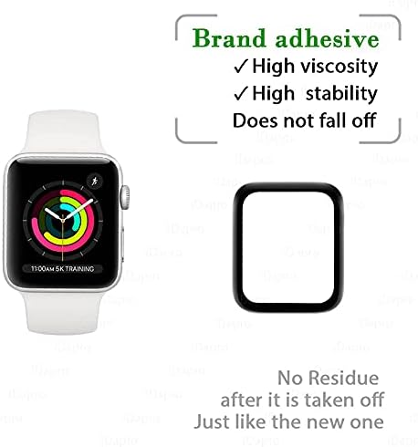 מגן מסך לסדרת Apple Watch 3/2 / 1 42 ממ שחור [2 חבילה], Idapro כיסוי מלא TPU Protector Anti-Scratch